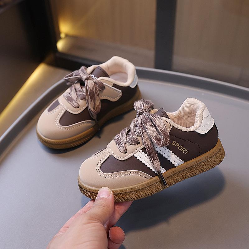 New Spring and Autumn Solid Versatile Sports Soft-soled Casual Sneakers for Boys and Girls