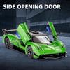1:36 Pagani Utopia Zonda Huayra Toyota Cruiser Sports Car Model Toy Pull Back Doors Opened Vehicles Models Presents for Kids