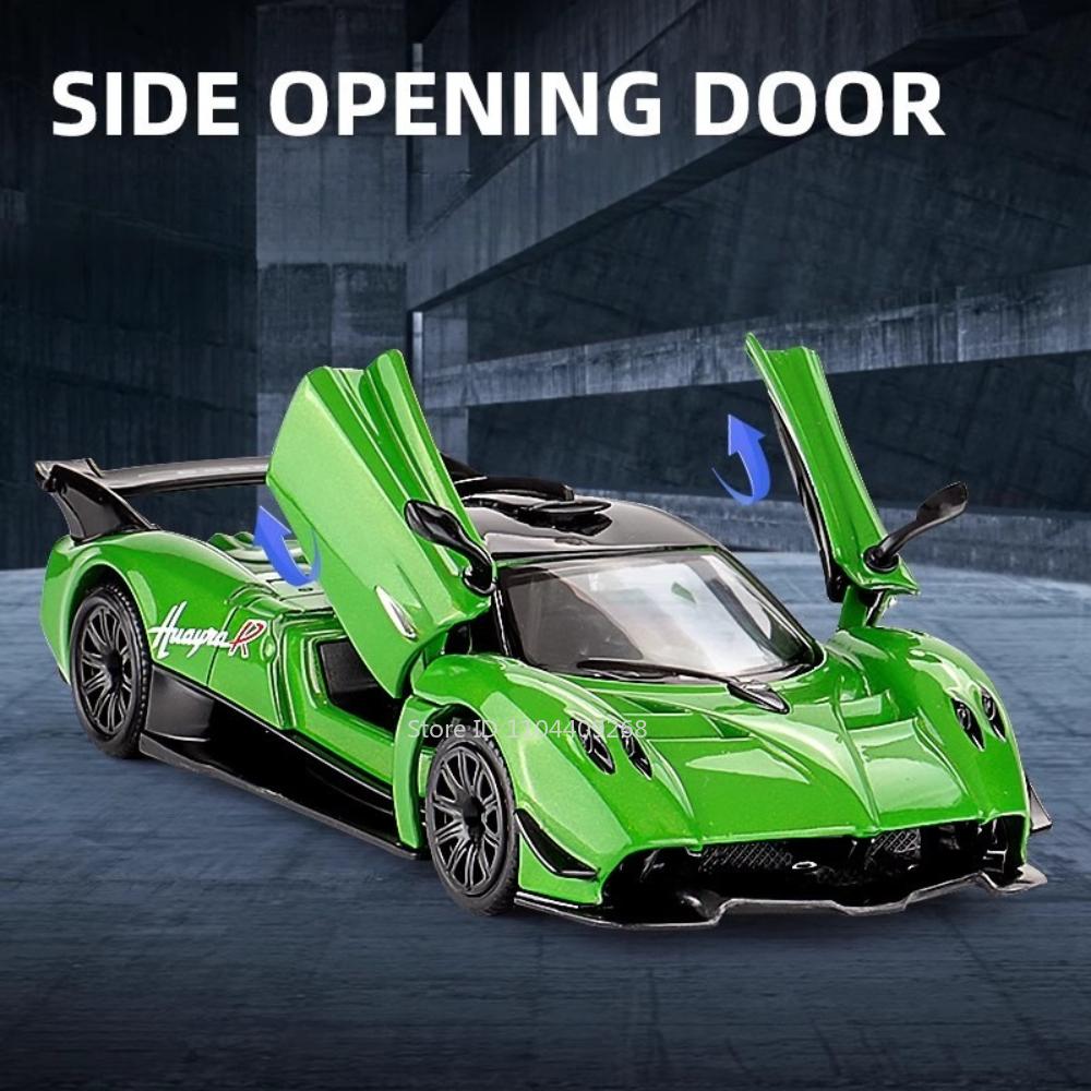 1:36 Pagani Utopia Zonda Huayra Toyota Cruiser Sports Car Model Toy Pull Back Doors Opened Vehicles Models Presents for Kids