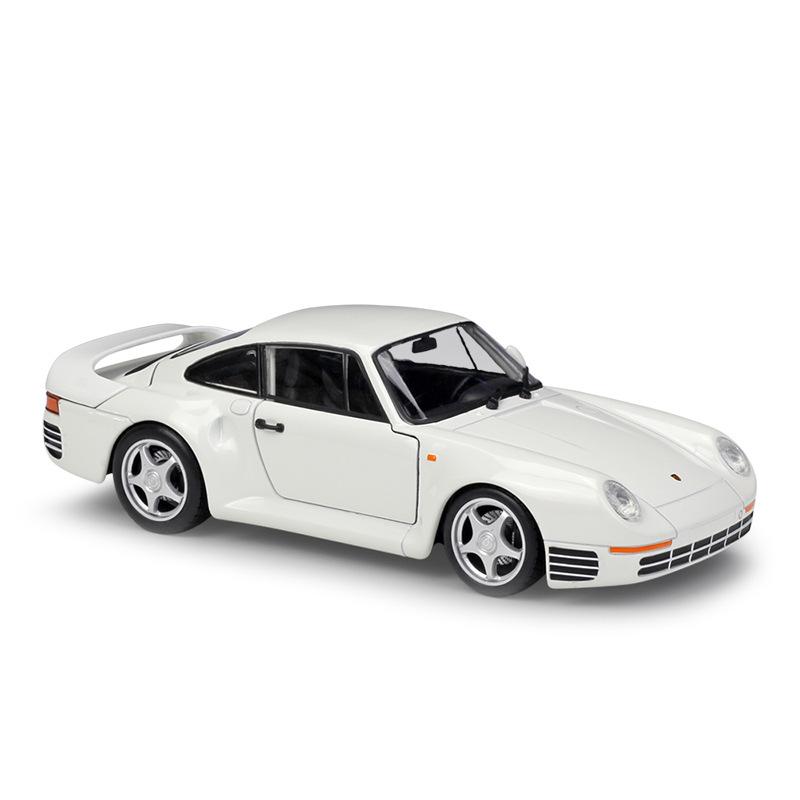 1/24 skala WELLY Porsche 959 aluminiowy Model samochodu Diecasts metalowe pojazdy zabawkowe Model samochodu wysoka kolekcja symulacyjna prezenty dla dzieci