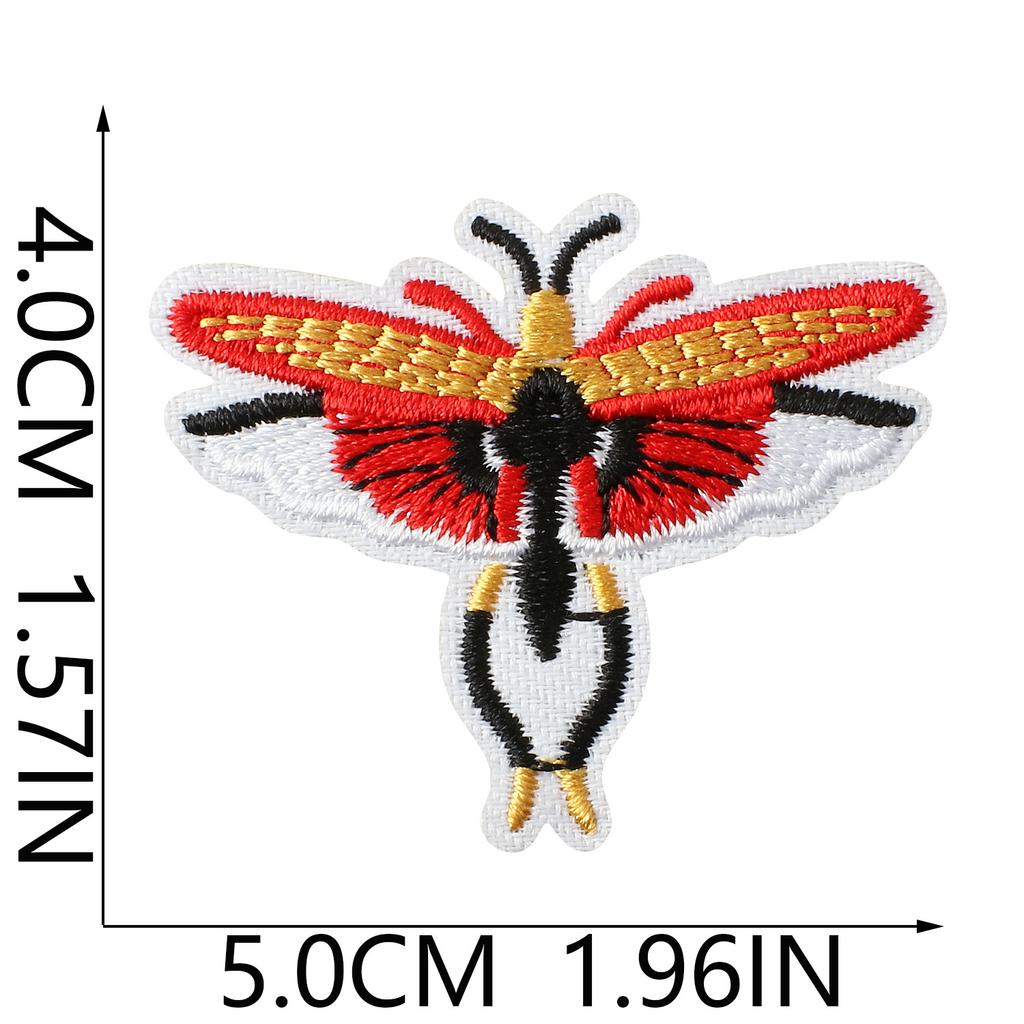 Insect Embroidery Cloth Sticker Ironing Beetle Cartoon Embroidery Chapter Beetle Patch Sticker Embroidery Label Clothing Schoolbag Decoration