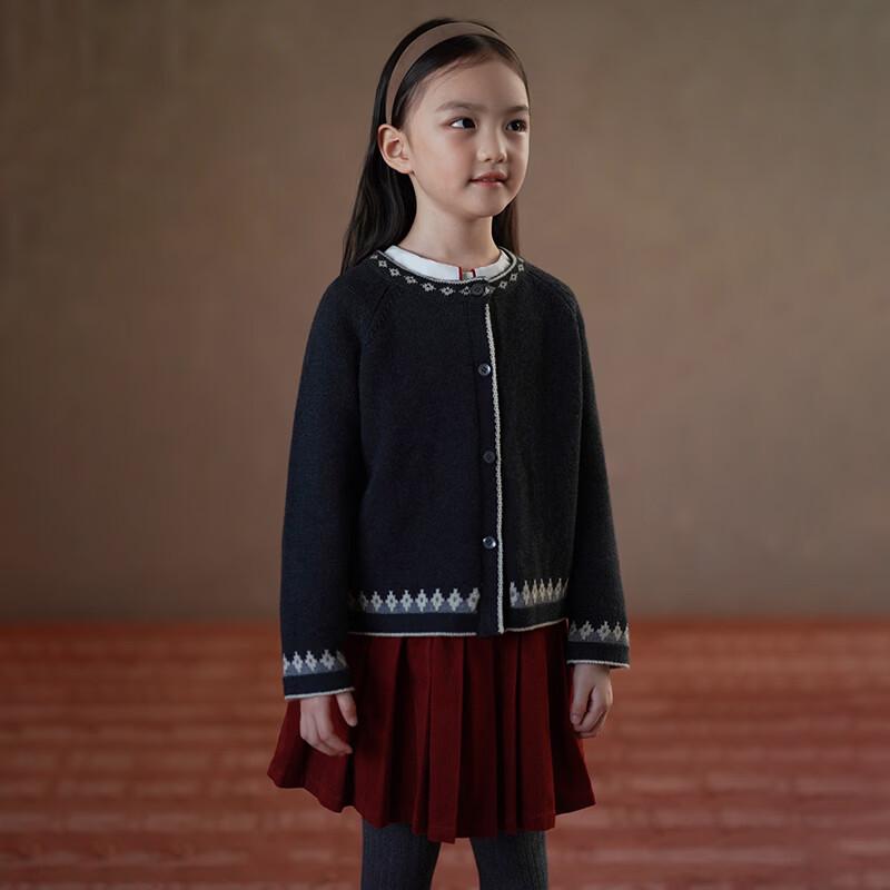 Hacikis Girls' Retro Japanese Style Knitted Cardigan Sweater