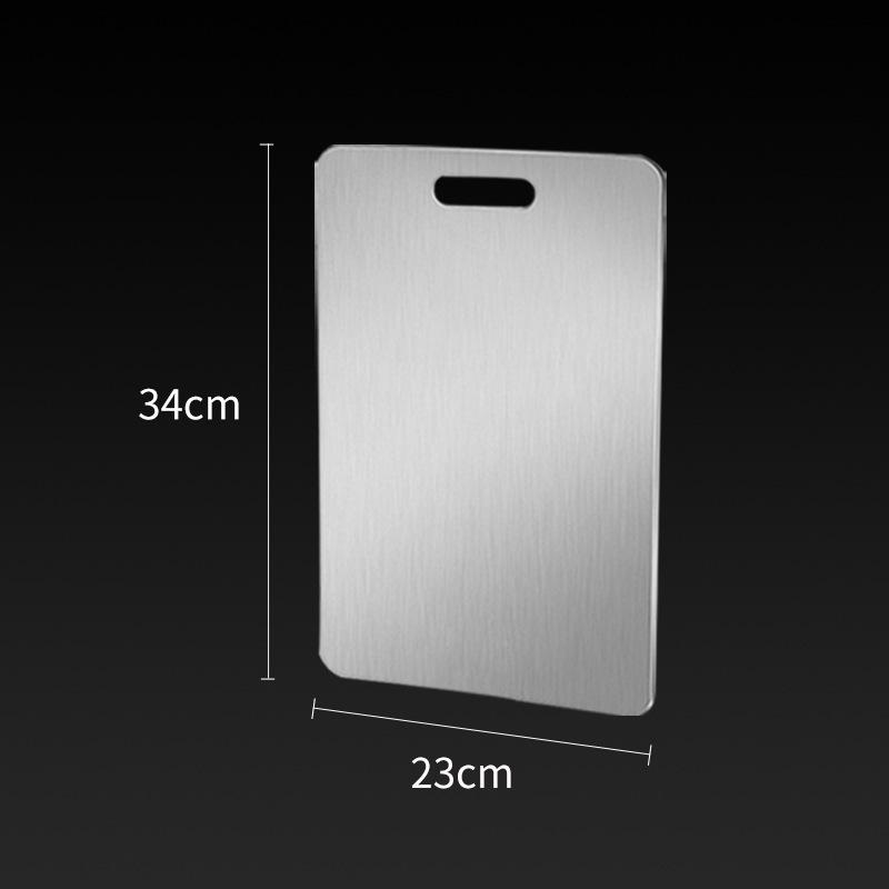Non-Slip Stainless Steel Cutting Board - Large, Anti-Mold & Antibacterial, Thickened for Durability