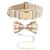 Custom Dog Collars Include A Cute Bow And Leash, Can Be Printed With Name And Phone Number, Suitable For Small, Medium And Large Dogs