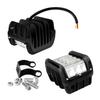 4"Led Work Dual Side Shooter Pod White & Amber Strobe Lamp Off Road Flashing Light For Car Truck Pickup Boat Suv