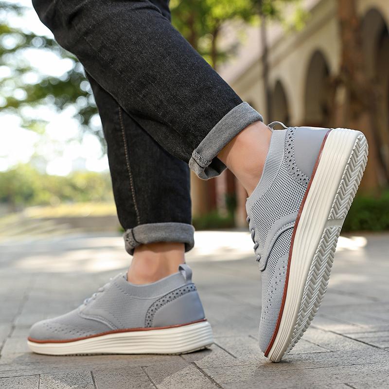 New Men'S Casual Sneaker Outdoor Comfortable Lightweight Jogging Summer Breathable Walking Mesh Soft Soled Sneaker Shoes