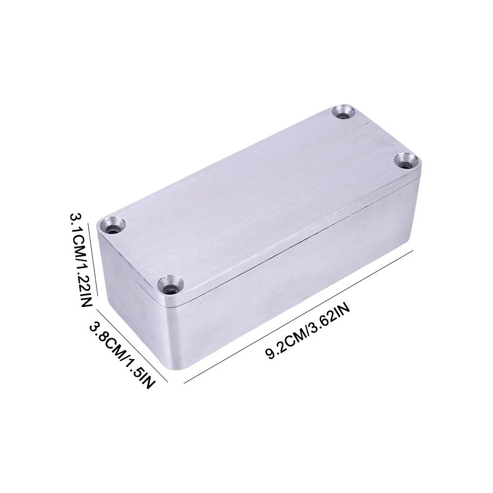 1-3 peças Caixa de Stompbox de Alumínio Efeitos Estilo 1590A 1590B Gabinete de Pedal com Parafusos Kit de Instrumento Musical Caixa Stompbox para Guitarra
