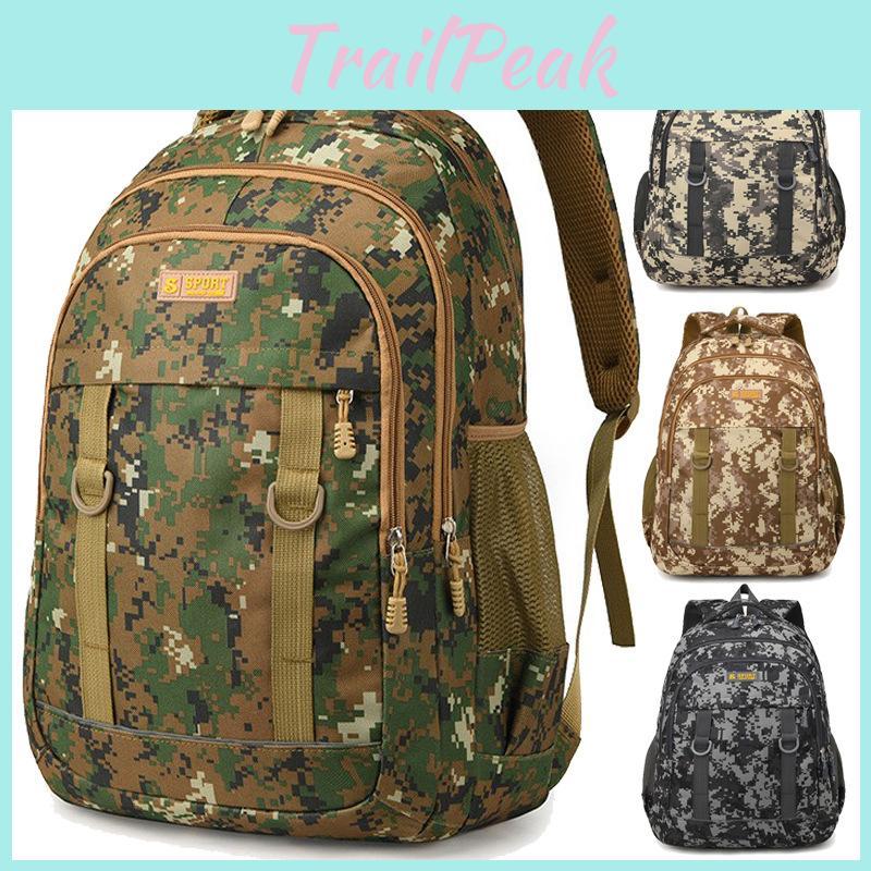Oxford Fabric Camouflage Backpack For Students With Breathable Design For School And Travel