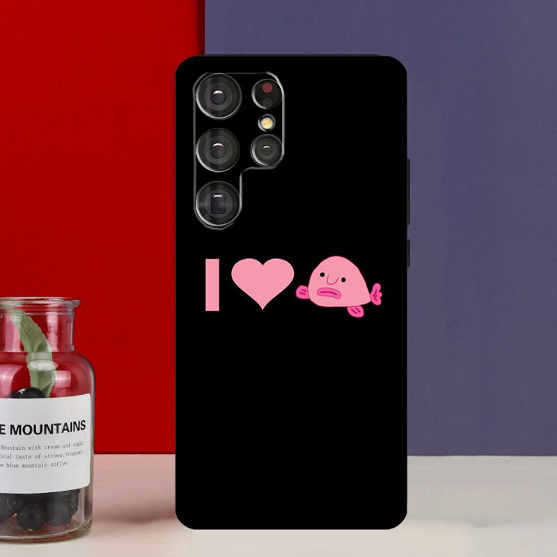 Cute Blobfish Funda Case For Samsung Galaxy S25 Ultra S9 S10 S20 FE S21 S22 S23 Plus S24 Ultra Phone Cover