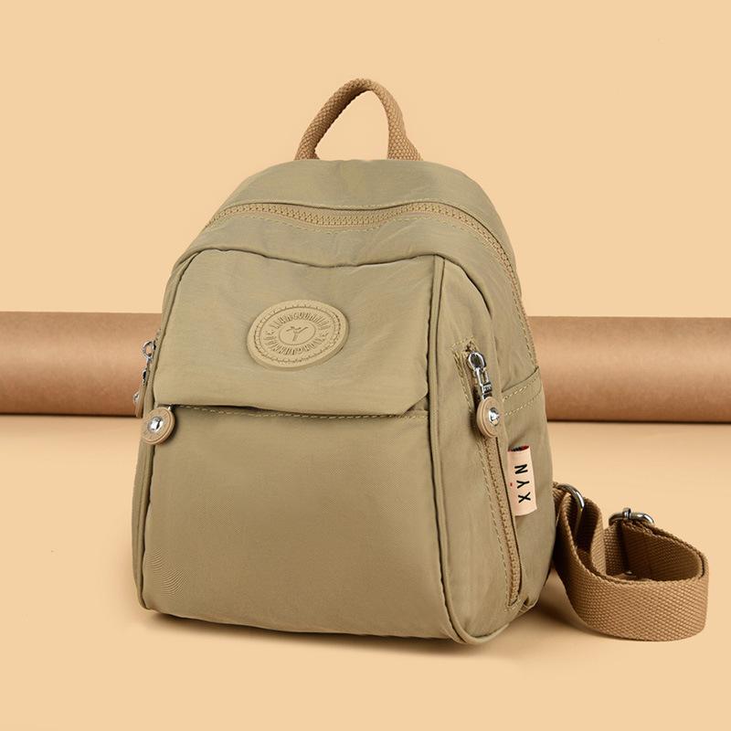 Large Capacity Student Schoolbag Women's Backpack Lightweight Water-repellent Nylon Commuter Travel Bag