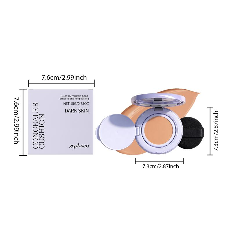 Purple Concealer Air Cushion Foundation Oil-Control Waterproof Long-Lasting Natural Full Coverage Bb Cream Face Cosmetics Makeup