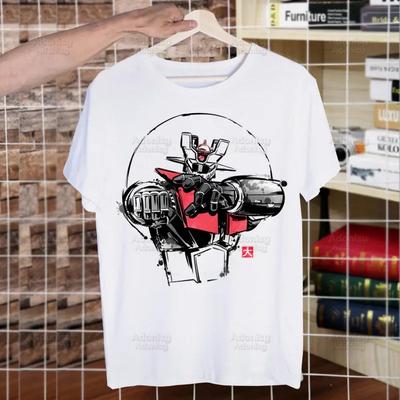 Unisexga Goldorak Ufo Robo Anime T-shirty Śmieszne Hip Hop Lato Wo Unisex  Unisex Mazinger Grendizer T-shirty Ulzzang Harajuku T-shirt Koszula Koszula