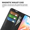 For Oppo A79 5G Case Magnetic Litchi Texture Cell Phone Cover with Wallet and Stand