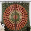 Bless International Krásné indické bohémské psychedelické hippie panely okenních závěsů Strom života pro ložnici, obývací pokoj, balkon (Zlatá zelená)