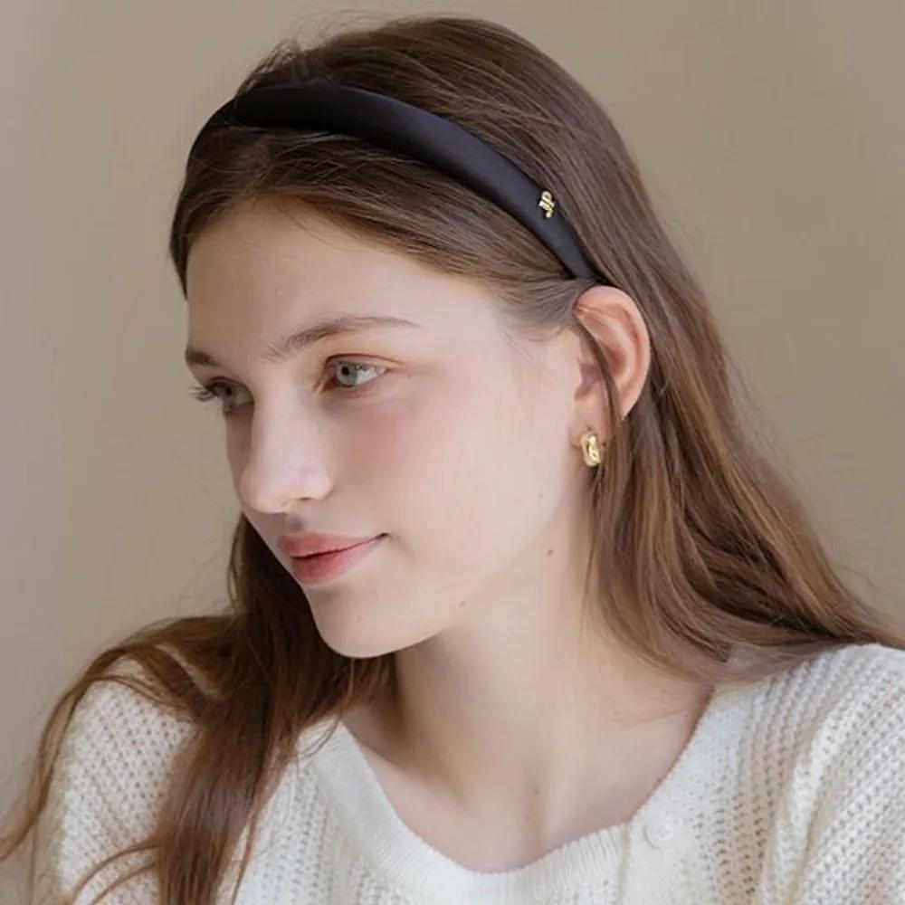 Satin Hairband JP-22-142HB black