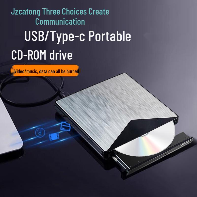 Sanzechuangtong Universal USB/Type-C External DVD/VCD Burner for Laptops and Desktops