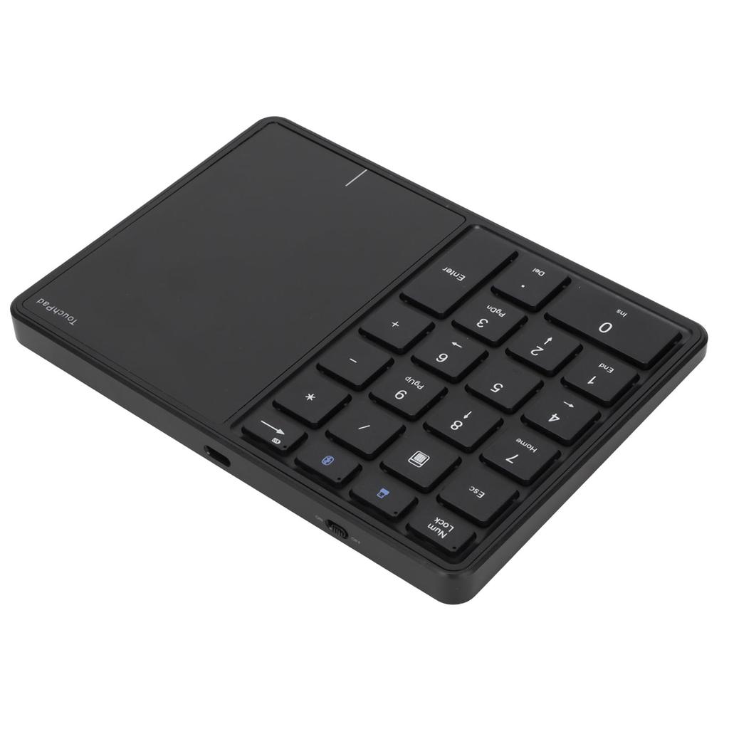 Wireless Numeric Keypad 2.4G 22 Keys Lightweight Portable Type C ABS Number Pad for Study Work