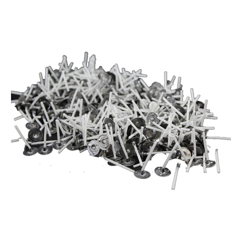 

2000Pcs/Lot Candle Wicks 1 Inch Low Smoke Candle Wick With Metal Tabs Tea Light Wicks For Candle Making-B61B