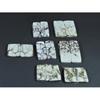 248Cts. Natural Wild horse Jasper Octagon Cabochon Loose Gemstone 7Pair Lot C-1463