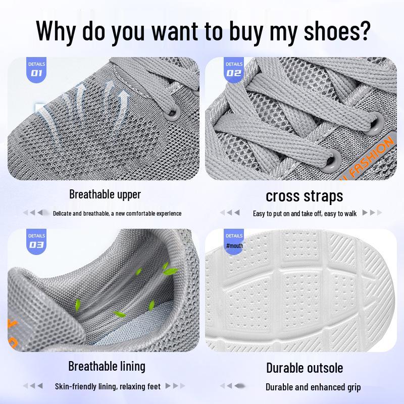 Korean Style Men's Summer Running Shoes 2025 - Soft Sole & Breathable