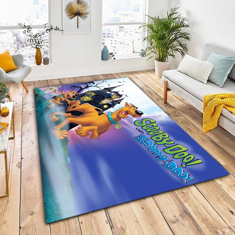 Halloween Cartoon Comedy Adventure Movie Scooby-Doo Carpet Is Suitable for Living Room and Bedroom Doormats Office Balcony Decorative Carpet V6