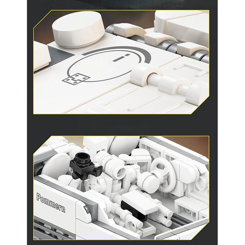 Vehicul de Luptă Militar Antitancur Al Doilea Război Mondial Armă Mașină Blindată Jucării Blocuri de Construcție Cărămizi Model Cadouri de Anul Nou Ziua Copilului