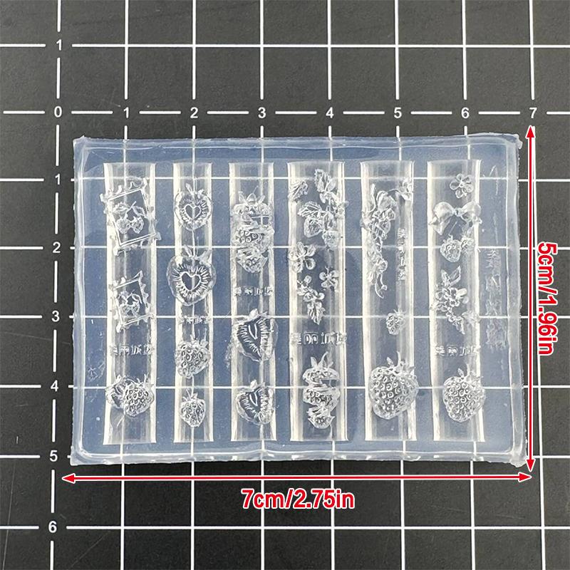 Silikonowa Forma do Paznokci Kształt Kwiatu Róży Dekoracje do Paznokci Salon Paznokci Design DIY Narzędzie do Stereoskopowego Manicure w Salonie Paznokci