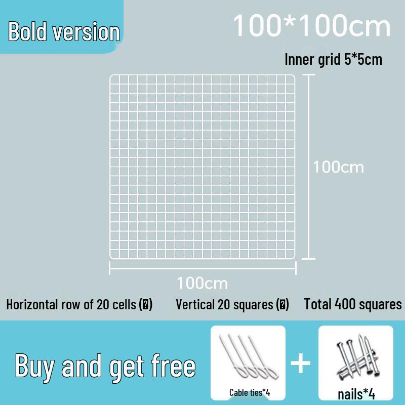 White Wire Mesh Grid Display Rack for Photos & Storage