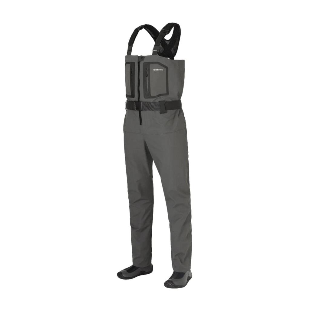 Dry Shield Stretch Waders Chest High Radial Sole Charcoal Gray [Shimano] +4 (Nakamaru) S(M) FF-000V