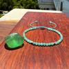 Natural Apatite Bracelet for Anxiety Relief - Green Crystal Exquisite Woven Bracelet, Green Apatite Bracelet for Women