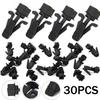 30-Car Bumper Grille Retainer Fastener Clips Bumper Hood Clips For Nissan Black