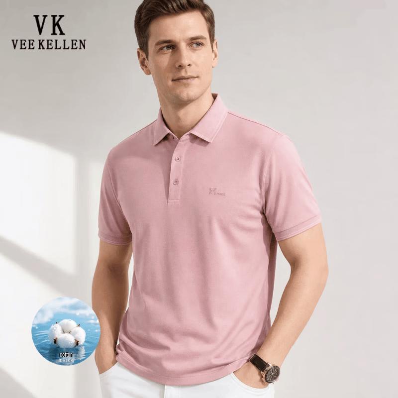 VEE KELLEN Men's Premium Mercerized Cotton Polo Shirt