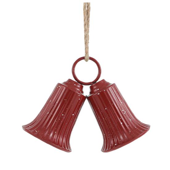 Christmas Bell Decoration Vintage Metal Jingle Bells Christmas Tree Hanging Ornaments for Door Wall Window Indoor Outdoor Decor