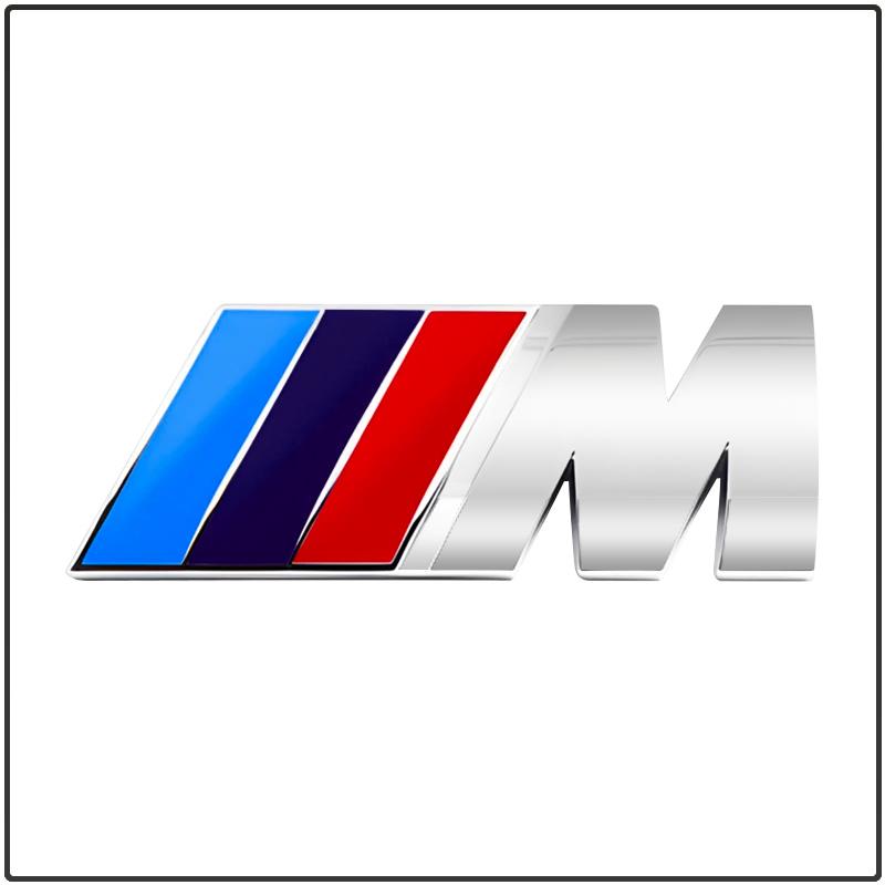 M LOGO Emblem Fender Badge Trunk Sticker Car Front Grille Badge 3D For BMW M Performance Power M3 M5 F30 F20 F25 X1 X3 X5