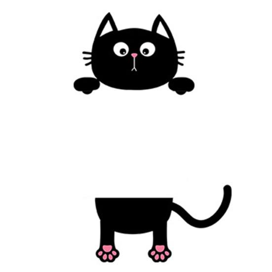 

Removable Switch Sticker Cute Black Cat Light Switch Sticker Cartoon Cat PVC Wall Decals for DIY Home Wall Switch Decor Cat