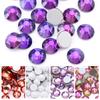 Loose Bulk Purple Velvet Strass Non Hot Fix Glitters Diamond 3D Glitter Face Gem Rhinestone