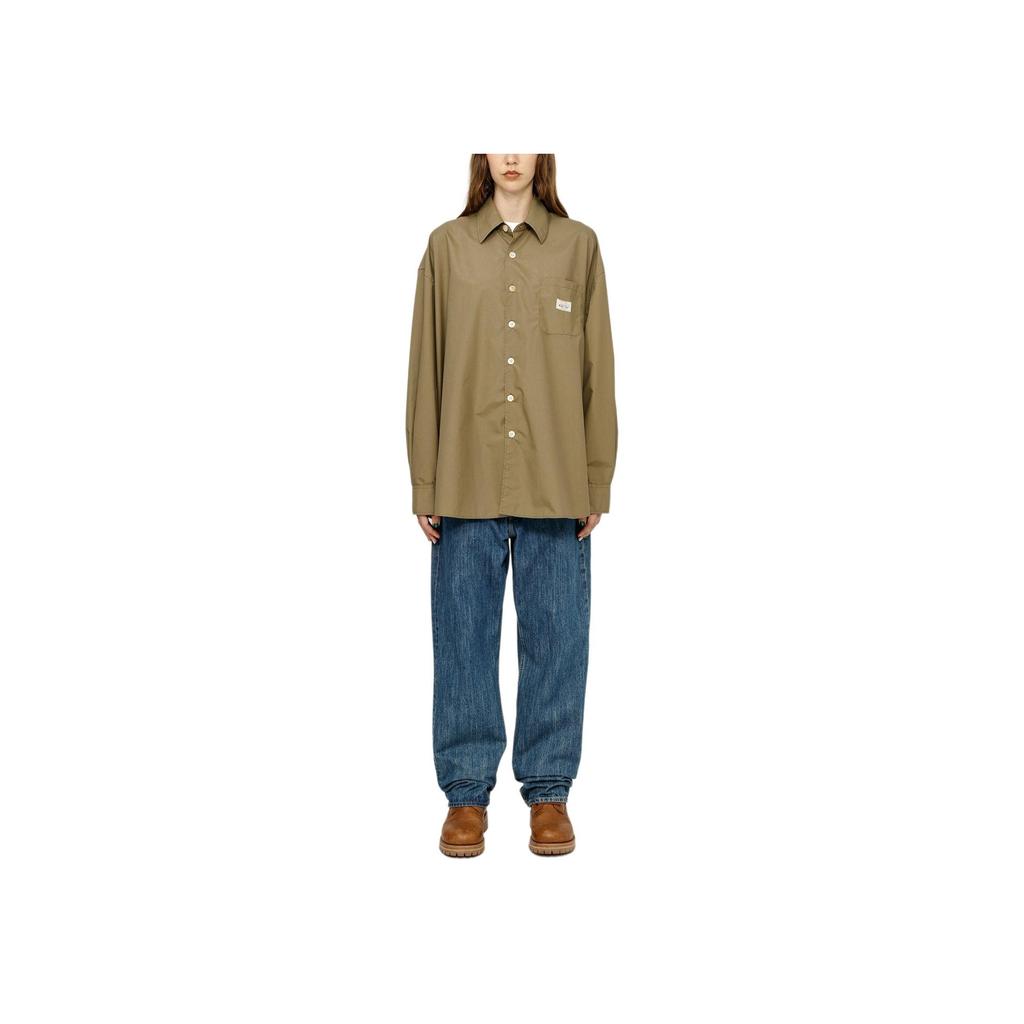 Stussy X Our Legacy Collaboration FW24 Workshop Borrowed Shirt Unisex Shirts Olive WS4232BON
