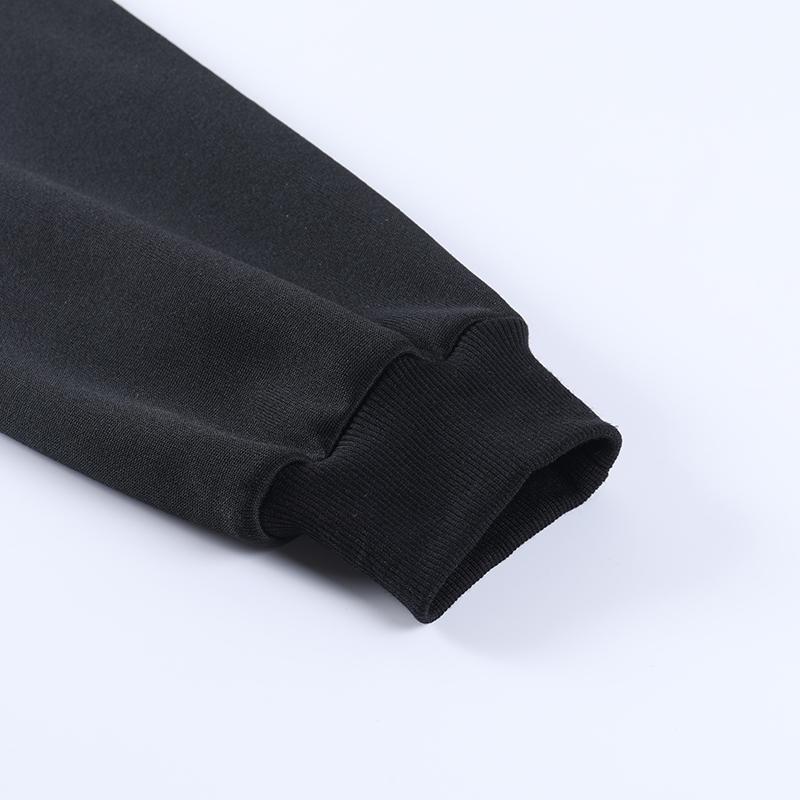 Женская готическая черная толстовка с капюшоном и принтом черепа — фото 17