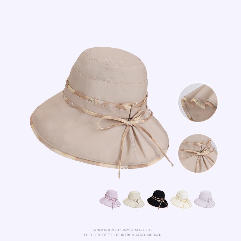 Spring Summer Outdoor Sun Hat Women's Big-Brimmed Fisherman Hat for Travel and Holiday Sun Hat