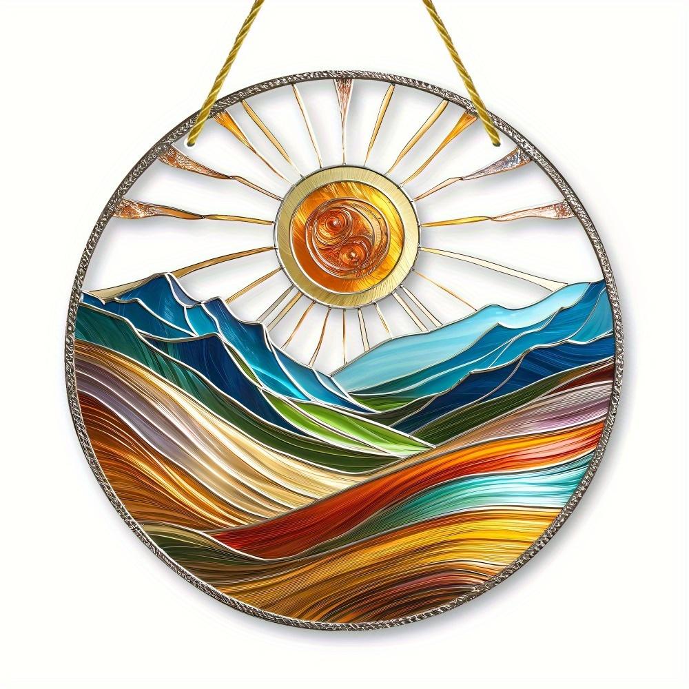 

Floral wreath wall art, versatile decor for porch, bedroom, and office. Perfect for holidays and housewarming.