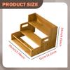 Bamboo Display Stand Versatile Rustic Sturdy Desktop Cosmetic Holder Coffee Cup Rack for Bedroom