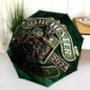 Manchester Football Club Logo Folding Umbrella 8 Paraphenoid Bones Durable Sun Umbrella Travel Umbrella