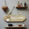 Wooden Welcome Sign Rustic Farmhouse Home Decor Hanging Wall Plaque Welcome Home Sign Wooden Door Sign Porch Housewarming Gift