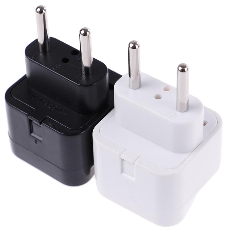 Adaptador de Enchufe Europeo de Brasil a 2 Divisores Universal UK/US/EU/AU 2 3 Pines