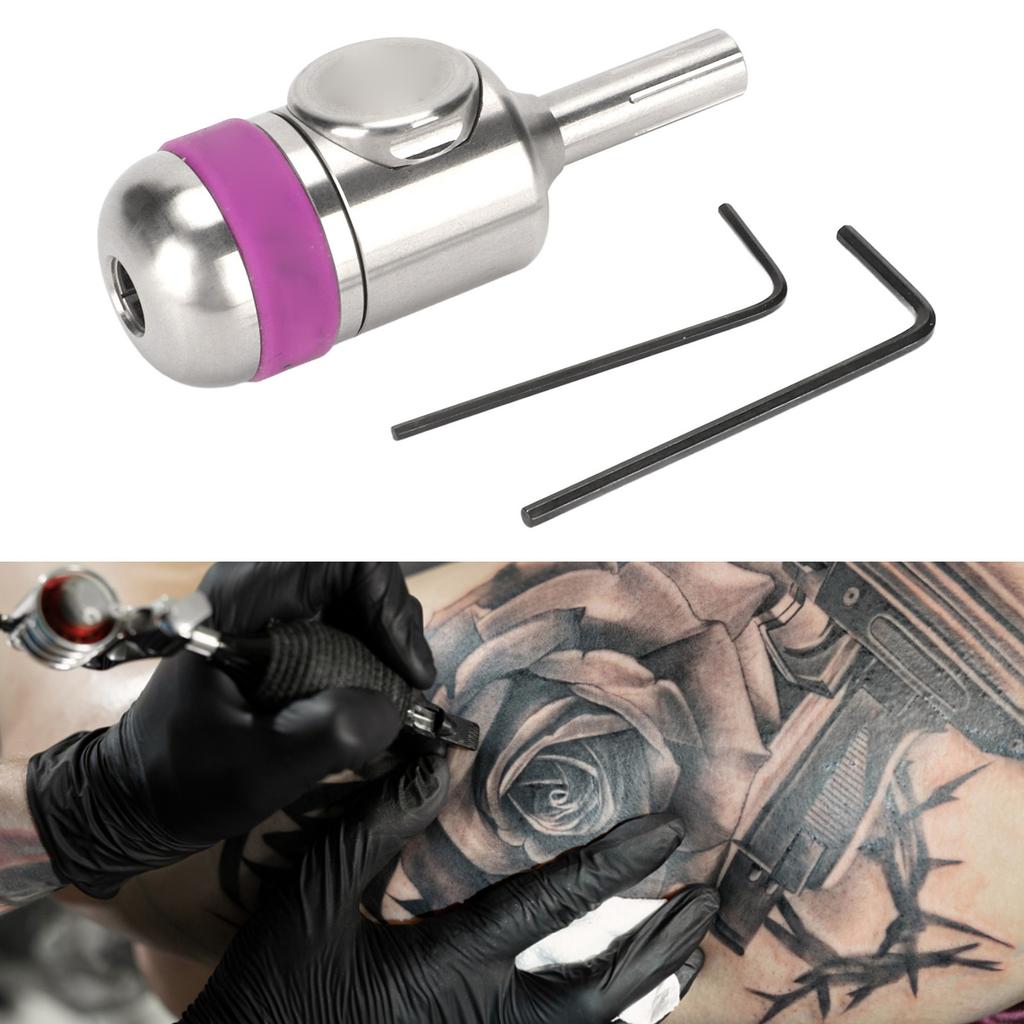 25mm Durchmesser Tattoo Maschine Griff Edelstahl Magnetisch Selbstverriegelnd Tattoo Handgriff