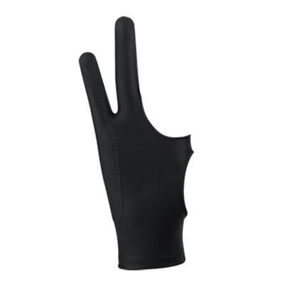 Tablet-Zeichenhandschuh, atmungsaktiv, verhindert Verschmieren, 3-lagiger Malhandschuh mit 2 Fingern, zum Skizzieren von Künstlern