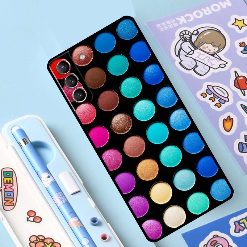 Makeup Eyeshadow Palette Cover For Samsung Galaxy S23 S21 FE S20 FE S22 Plus Note 20 Ultra Note 10 S8 S9 S10 Plus Case