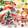 Christmas Advent Calendar DIY Alloy Beaded Bracelet Kit 24 Grids Kids Crafts Jewelry Making Set Holiday Gift for Girls