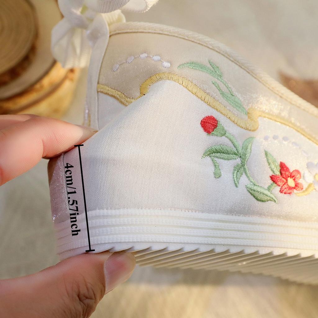 Hanfu Shoes Female Students Antique Women with Hanfu Inner Height Increased By 4cm