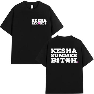 Kesha Live In The UK 2026 Tshirts House of Kesha Fan Gift Tshirt Women Men Cotton Tees Oversized Fashion Graphic Printing Tops